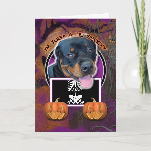 Tarjeta Halloween - apenas un Lil fantasmagórico - (Anverso)