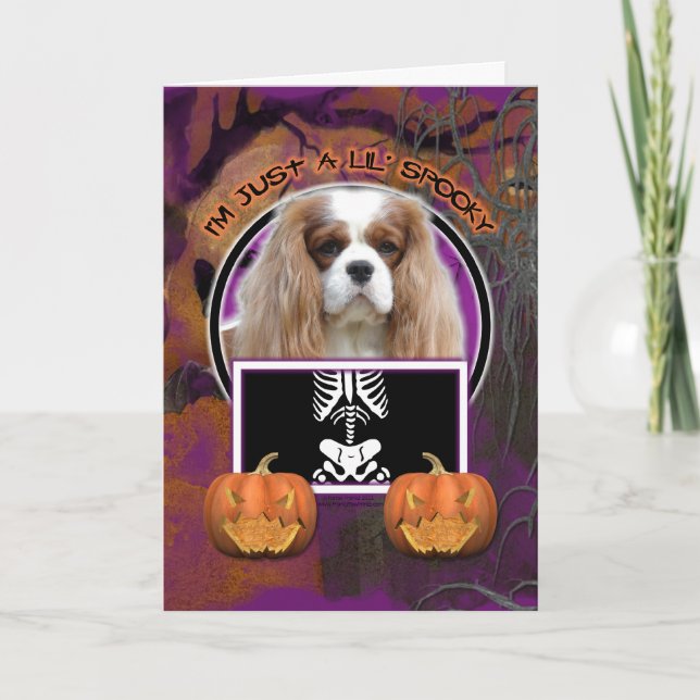 Tarjeta Halloween - apenas un Lil fantasmagórico - (Anverso)