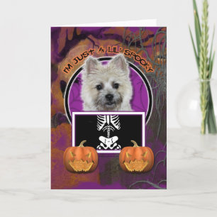 Tarjeta Halloween - apenas un Lil fantasmagórico - mojón -