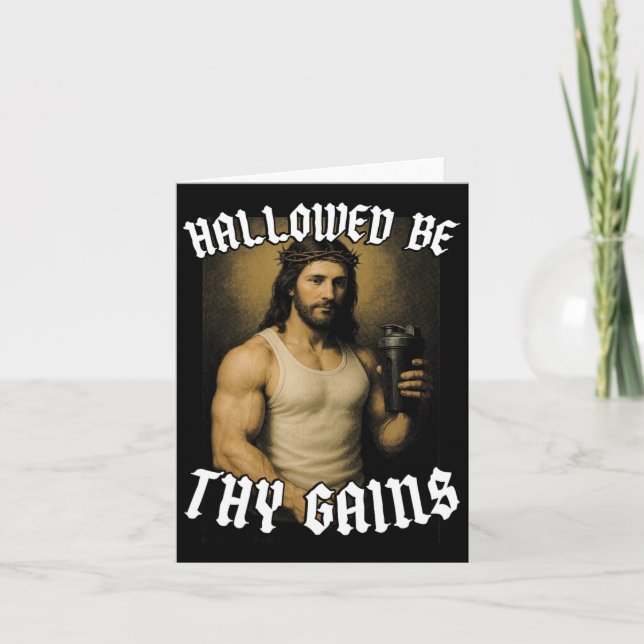 Tarjeta Halloween Be Thy Gains (Anverso)
