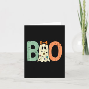 Tarjeta Halloween Boo Ghost Cute Costume niño Chica