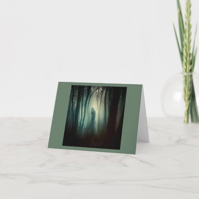 Tarjeta Halloween - Bosque embrujado 4 (Anverso)