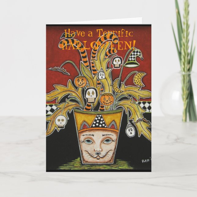 Tarjeta Halloween Bouquet I (Anverso)