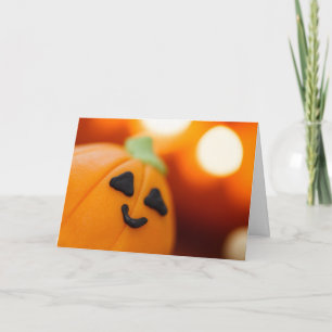 Tarjeta Halloween Calabaza Cupcake Sweet Tret