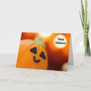 Tarjeta Halloween Calabaza Cupcake Sweet Tret