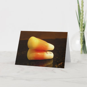 Tarjeta Halloween Candy Corn Card