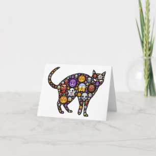 TARJETA HALLOWEEN CAT