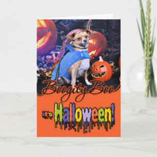 Tarjeta Halloween - Chihuahua X - Coco