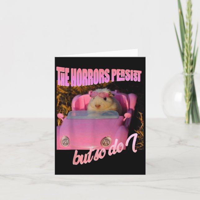 Tarjeta Halloween Costume - The Horrors Persist But So Do  (Anverso)