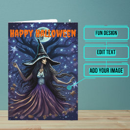 Tarjeta Halloween de Brujas Seductivas