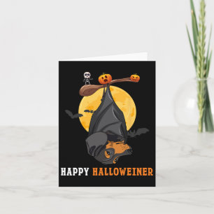 Tarjeta Halloween De Calabaza Para Mujeres Y Campeones; Pe