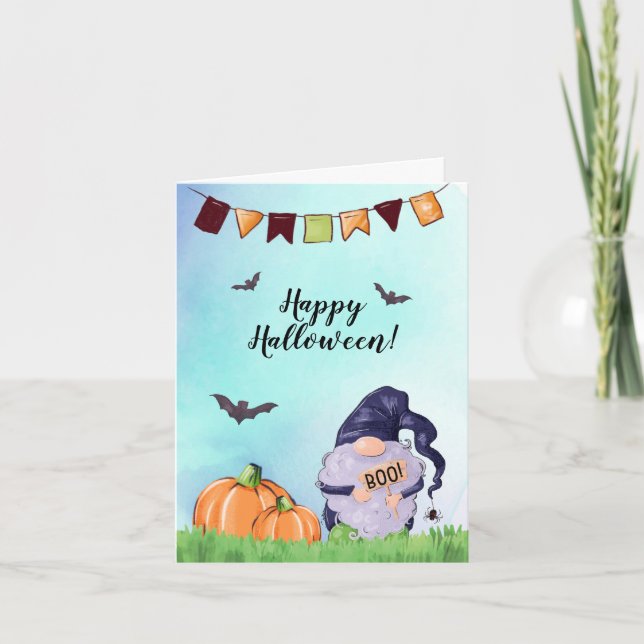 Tarjeta Halloween de clientes de negocios (Anverso)