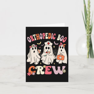 Tarjeta Halloween de Enfermería Ortopeda de Boo Crew Graci