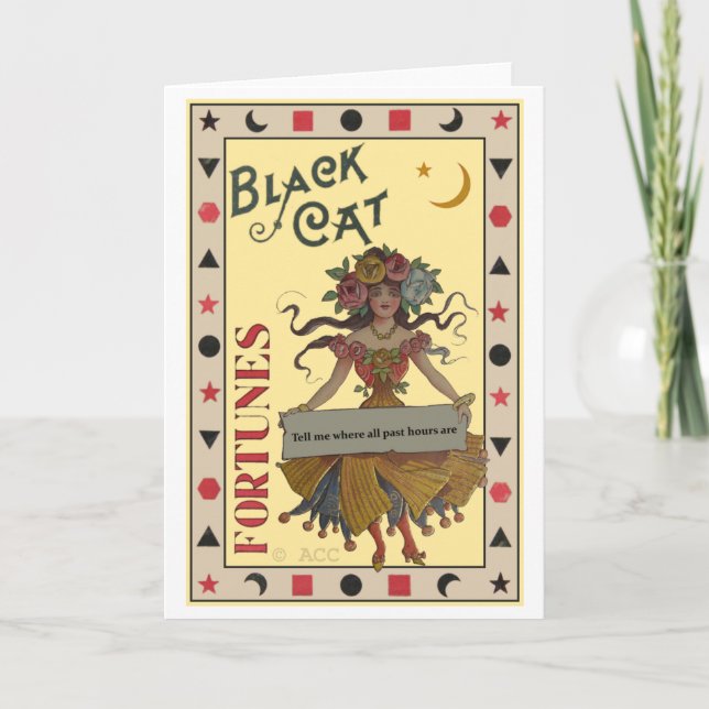 Tarjeta Halloween de Fortune Teller (Anverso)