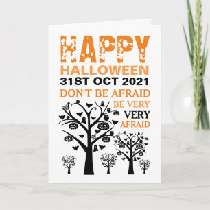 Tarjeta Halloween de Haunted Forest