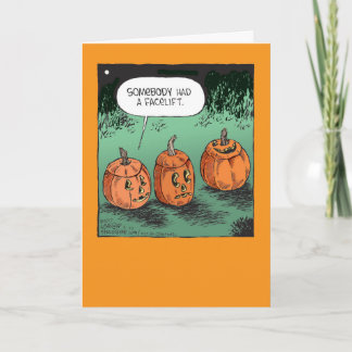 Tarjeta Halloween de la Calabaza