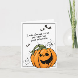 Tarjeta Halloween de las referencias