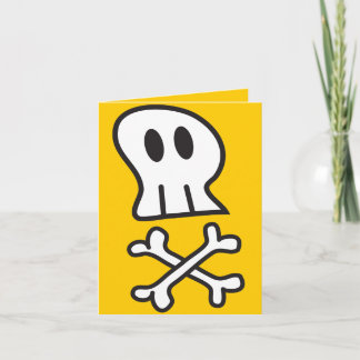 Tarjeta Halloween de los niños piratas personalizados y hu