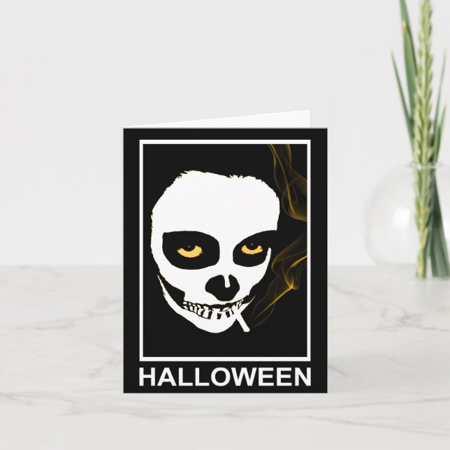 Tarjeta halloween de muerte intoxicante (Anverso)
