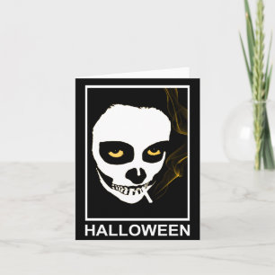 Tarjeta halloween de muerte intoxicante