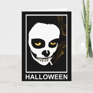 Tarjeta halloween de muerte intoxicante