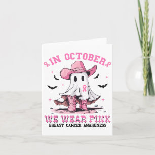 Tarjeta Halloween De Mujeres Con Cáncer De Mama En Octubre