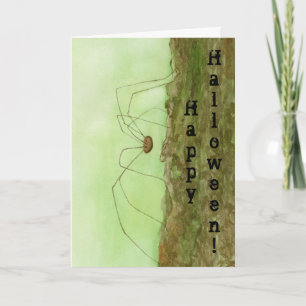 Tarjeta Halloween de Papi Long Legs