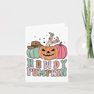 Tarjeta Halloween del Rodeo del Oeste de la Caída del Cala