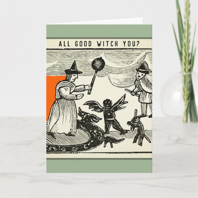 Tarjeta Halloween divertido (Anverso)