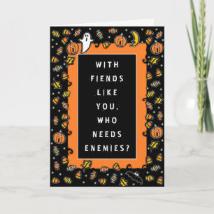 Tarjeta Halloween divertido 