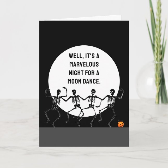 Tarjeta Halloween divertido (Anverso)