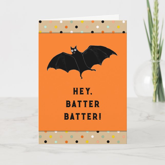Tarjeta Halloween divertido (Anverso)