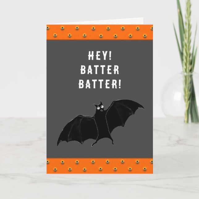 Tarjeta Halloween divertido (Anverso)