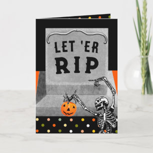 Tarjeta Halloween divertido