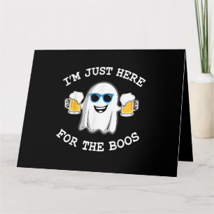 Tarjeta Halloween divertido estoy aquí para el disfraz de