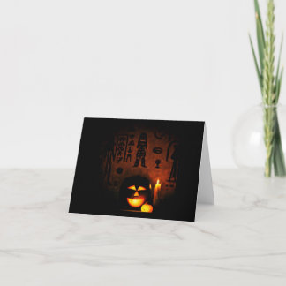 Tarjeta Halloween egipcio 1
