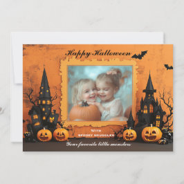 Tarjeta Halloween El Espantoso Snap-O-Lantern