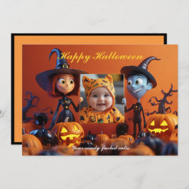 Tarjeta Halloween El Espantoso Snap-O-Lantern