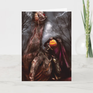 Tarjeta Halloween - el jinete sin cabeza