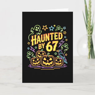 Tarjeta Halloween Embrujado 67 Seis Siete Meme 1 (6) 