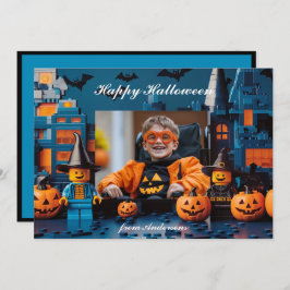 Tarjeta Halloween es el "ladrillo o truco"