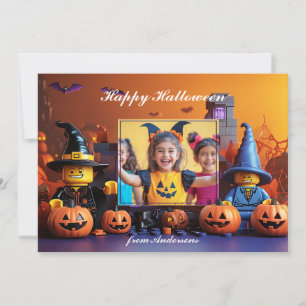 Tarjeta Halloween es el "ladrillo o truco"