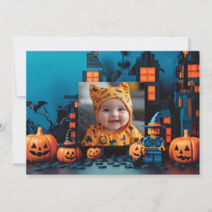 Tarjeta Halloween es el "ladrillo o truco"