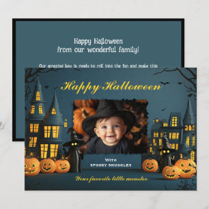 Tarjeta Halloween es el pequeño obstáculo
