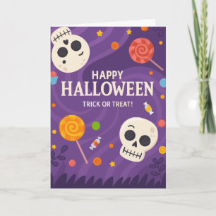 Tarjeta Halloween espeluznante
