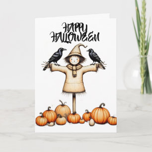 Tarjeta Halloween espeluznante
