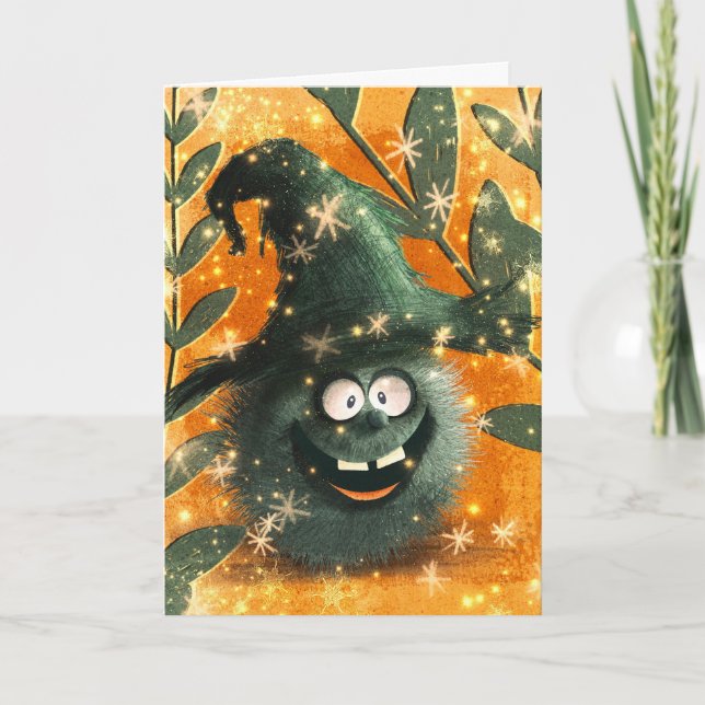 Tarjeta Halloween espeluznante (Anverso)
