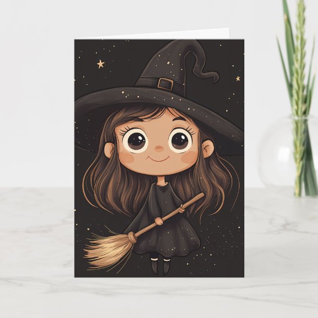 Tarjeta Halloween espeluznante (Anverso)