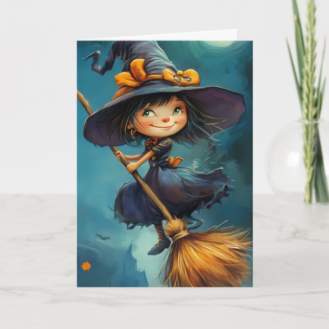 Tarjeta Halloween espeluznante (Anverso)