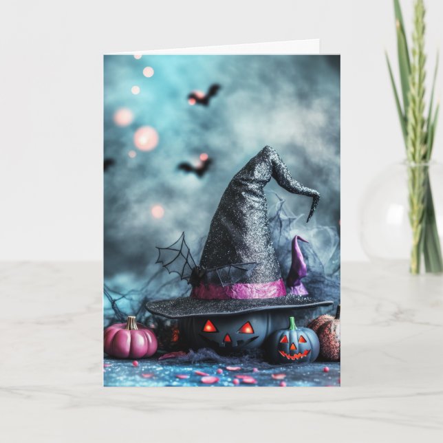 Tarjeta Halloween espeluznante (Anverso)